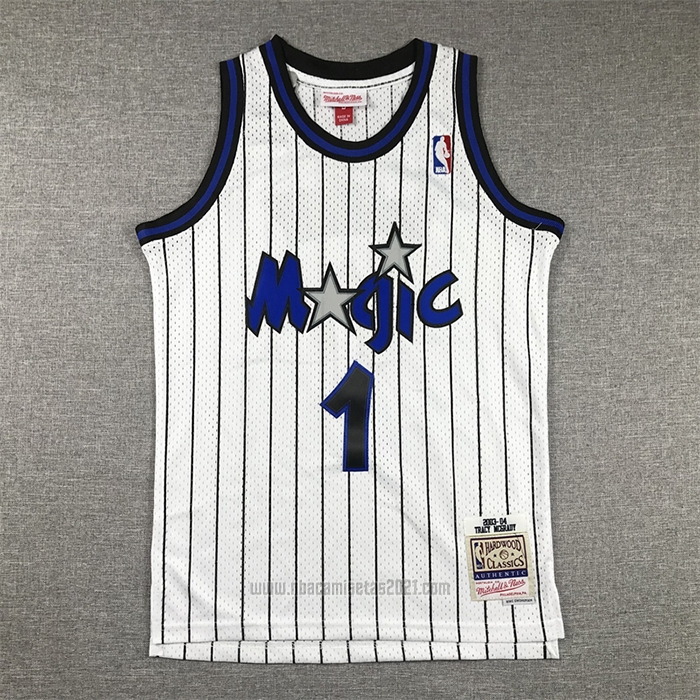 Camiseta Nino Orlando Magic Tracy McGrady #1 Mitchell & Ness 2003-04 Blanco
